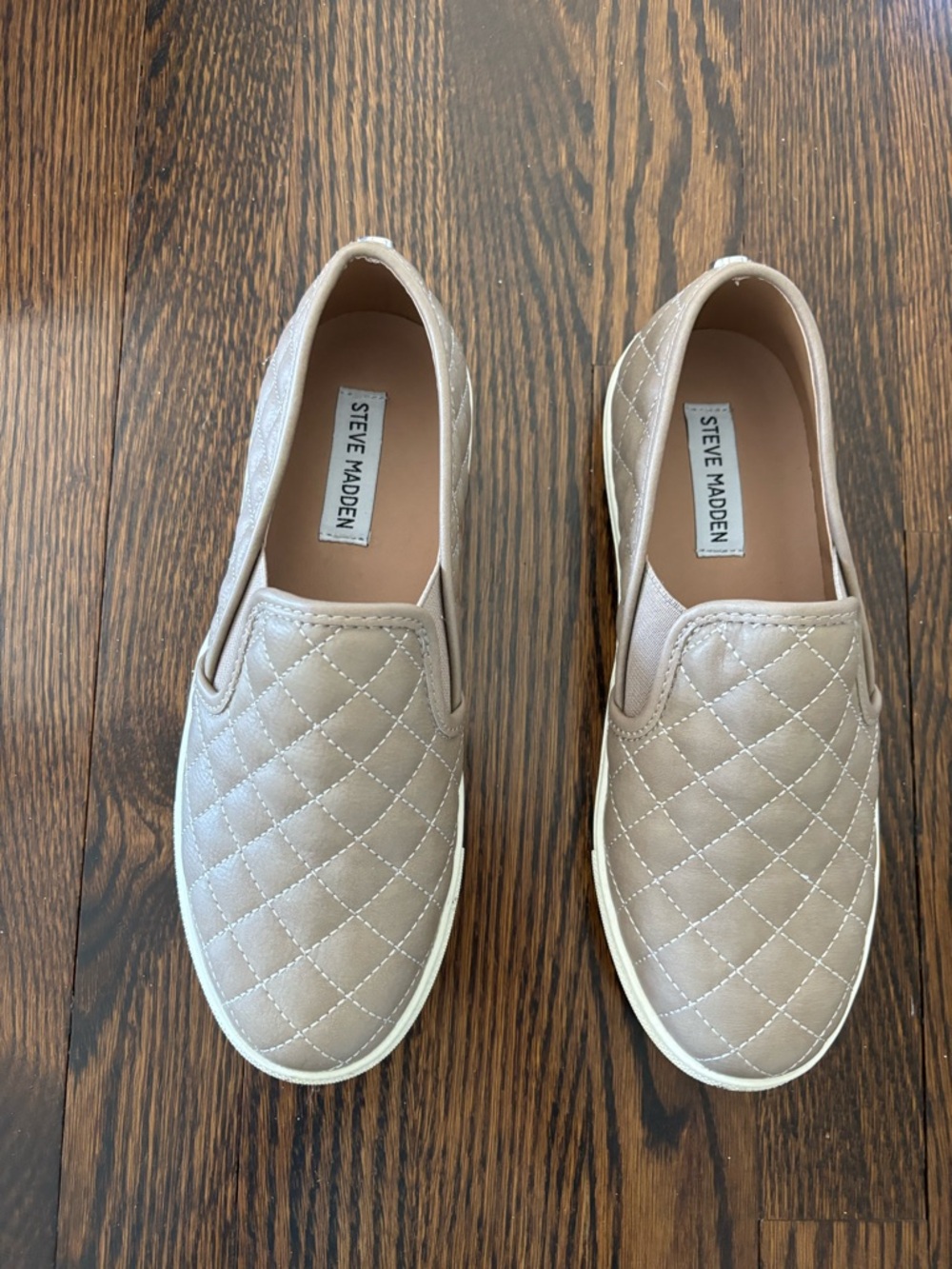 Steve Madden Quilted Slip-On Shoes - 7.5